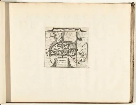 Austrian Museums, 17th-20th ct, Map of Cork, 1726; Corcahia Corcke Corcah; Les Stock Photos