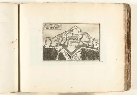 Austrian Museums, 17th-20th ct, Map of the Montmlian fortress, ca. 1702; La Stock Photos