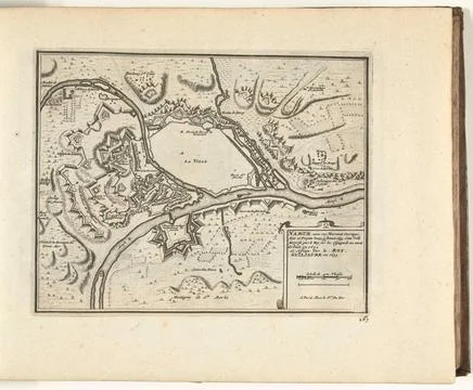 Austrian Museums, 17th-20th ct, Map of Namur, 1726; Namur, Avec Ces Nouveaux Fotos Stock