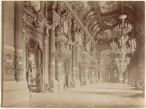 Austrian Museums, 17th-20th ct, Van Opera TE PARIJS FIREPLACE; Paris - The Stock Photos