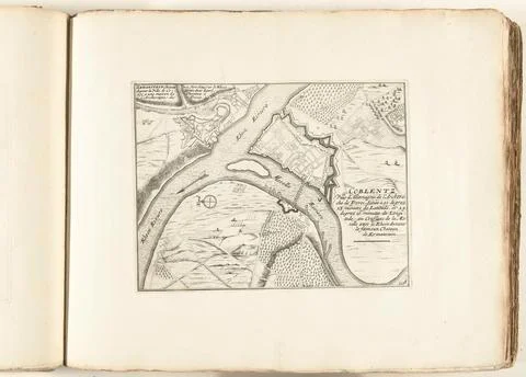 Austrian Museums, 17th-20th ct, Map of Koblenz, ca. 1702; Coblentz Ville Fotos Stock