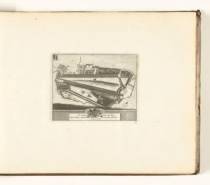 Austrian Museums, 17th-20th ct, Map of St. James's Park and Palace, 1726; St. Stock Photos