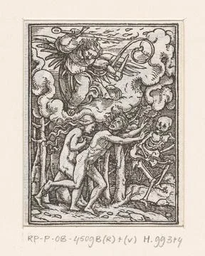 Austrian Museums, 17th-20th ct, Expulsion from paradise. Adam and Eve are Stock-Fotos