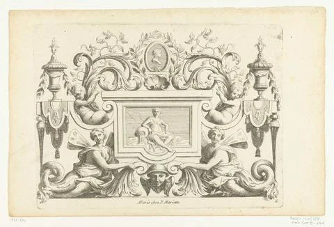 Austrian Museums, 17th-20th ct, Rectangular panel with a river godin; Nouveaux Stock Photos
