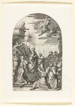Austrian Museums, 17th-20th ct, The fall of Simon the wizard; Paintings and Stock Photos