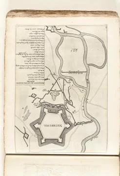 Austrian Museums, 17th-20th ct, Map of Neuhusel, ca. 1702; Neuheusel; Les Forces Fotos Stock