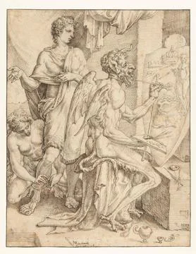 Austrian Museums, 17th-20th ct, The devil fulfills the human heart with desired Foto stock