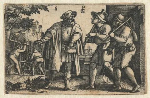 Austrian Museums, 17th-20th ct, Parable from the workers in the vineyard; Life Stock Photos