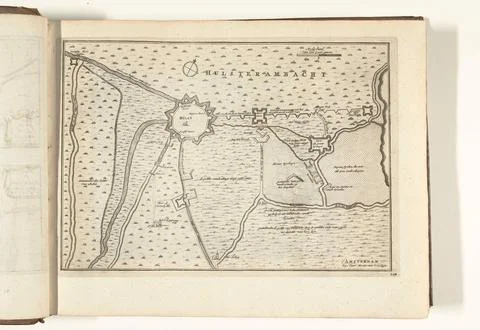 Austrian Museums, 17th-20th ct, Map of Hulst, 1726; Les Forces de l'Europe, Fotos Stock