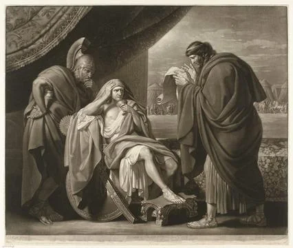 Austrian Museums, 17th-20th ct, A general in his tent hears bad time ... Stock-Fotos
