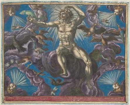 Austrian Museums, 17th-20th ct, Sky; The four elements. The element air, Foto stock