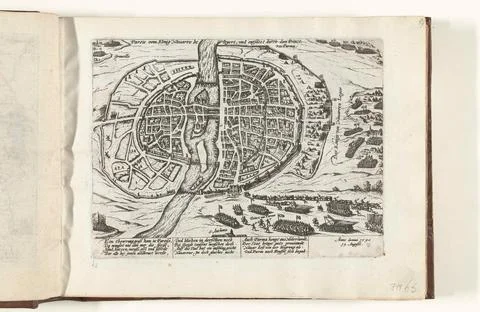 Austrian Museums, 17th-20th ct, Paris besieged by Hendrik IV and relieves by Stock Photos