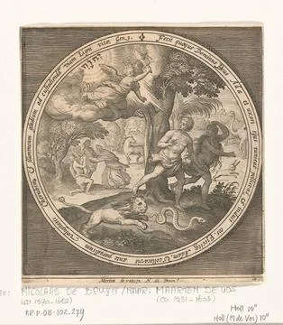 Austrian Museums, 17th-20th ct, Expulsion from paradise. Adam and Eve are thrown Stock-Fotos
