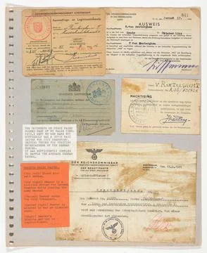 Austrian Museums, 17th-20th ct, False documents; Photo and collage book 'The Stock Photos