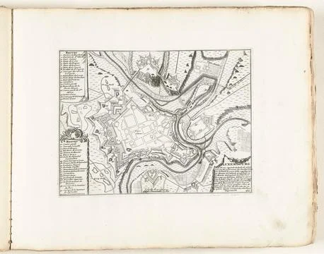 Austrian Museums, 17th-20th ct, Map of Luxembourg, approx. 1702; Luxembourg Fotos Stock