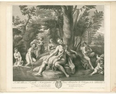 Austrian Museums, 17th-20th ct, Leda and the swan. In the center of the Stock Photos