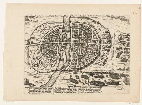 Austrian Museums, 17th-20th ct, Paris besieged by Hendrik IV and relieves by Fotos Stock