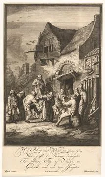 Austrian Museums, 17th-20th ct, Drinking and dancing farmers for inn; Replace Foto stock