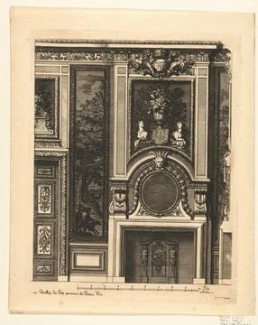 Austrian Museums, 17th-20th ct, Underbousa for a wall; Nouvelles Chemine Faittes Stock Photos