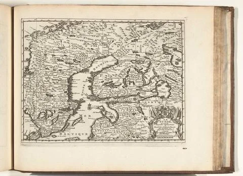 Austrian Museums, 17th-20th ct, Map of Sweden, 1726; La Suede, Suivant Les Stock Photos