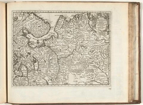 Austrian Museums, 17th-20th ct, Map of Moskovia, 1726; La Moscovie Stock Photos