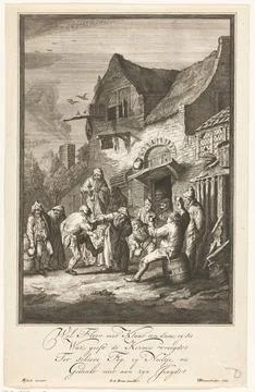 Austrian Museums, 17th-20th ct, Drinking and dancing farmers for an inn; Replace Foto stock