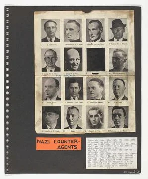 Austrian Museums, 17th-20th ct, Portraits of infiltrans; Photo and collage book Stock Photos