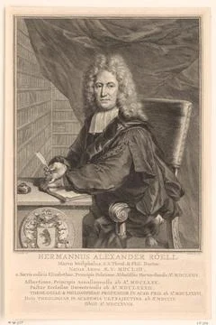 Austrian Museums, 17th-20th ct, Portrait of Herman Alexander Rell; Hermannus Stock Photos