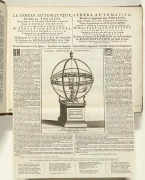 Austrian Museums, 17th-20th ct, Armillarium from 1711; La Sphere Automatique, 스톡 사진
