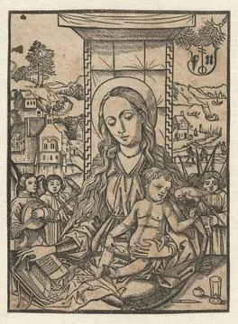 Austrian Museums, 17th-20th ct, Maria and child with parrot; Madonna with Stock Photos