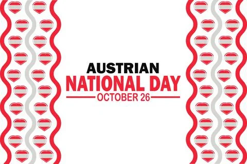 Austrian National Day Stockillustratie