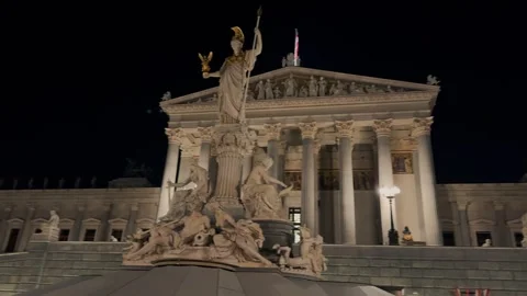 Austrian Parliament 14 Stock Footage 319836622