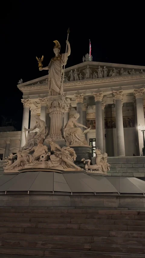 Austrian Parliament 15 Stock Footage 319836625