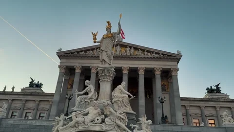 Austrian Parliament 3 Vídeo Stock 319836367