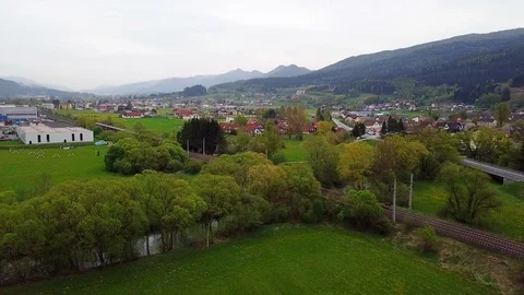 Austrian RailJet in Landscape 4K Stock Footage 108268410