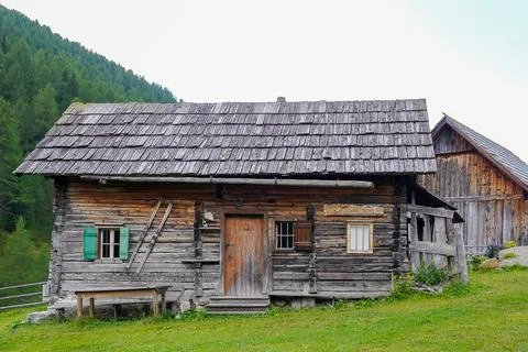 Austrian shepherd's house Stock Photos