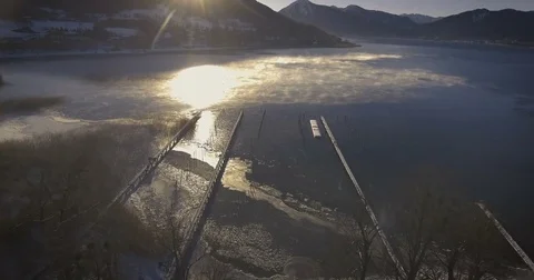 Austrian Winter Landscape Aerial Stock Footage 75368010
