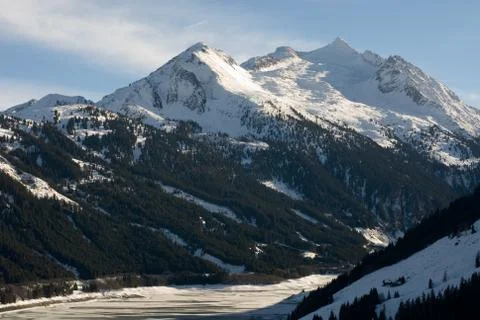 An austrian winter scene Stock Photos