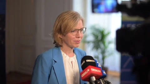 Austrian World Summit opens in Vienna with Schwarzenegger as speaker, Austria, A Stock Footage 241328947