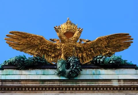 Austro-Hungarian Double headed eagle, hofburg, Vienna Stock Photos