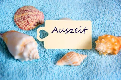 Auszeit - the german word for timeout Foto stock