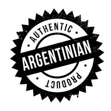 Authentic argentinian product stamp Stock Illustration