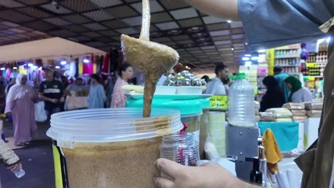 The authentic berber Amlou Agadir, Morocco 26-07-2024 Stock Footage 280992844