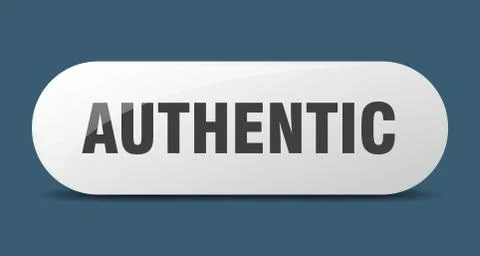Authentic button. authentic sign. key. push button. Stock Illustration