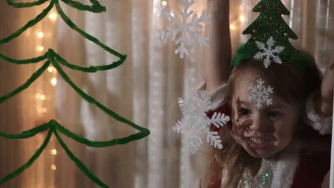 Authentic cute mom and two small preschool minor children siblings girl and boy Stock Footage 158455913