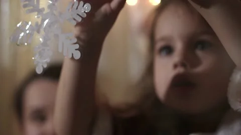 Authentic cute mom and two small preschool minor children siblings girl and boy Stock Footage 158865193