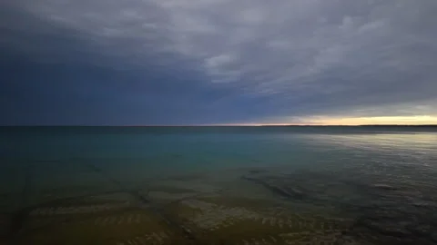 Authentic full solar eclipse umbra on April 8 2024 in Ontario Canada.. Stock Footage 305270979