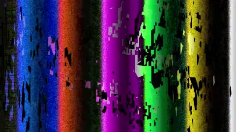 Authentic glitch tv analog frame for vintage effects with digital video. Retro p Stockbeeldmateriaal 346546674
