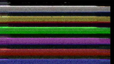 Authentic glitch tv analog frame for vintage effects with digital video. Retro p Видео 346546681