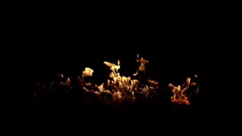 Authentic Ground Blaze Compositing Element on black screen Stock Footage 324943159
